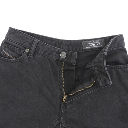 DIESEL ディーゼル D-SPRITZZ コットン ブーツカット フレアデニムパンツ ボトムス レディース ブラック W23-L30 ボトムス