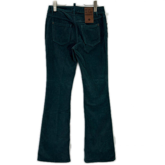 DSQUARED2 ディースクエアード S73LA0266 S60618 グリーン コーデュロイ フレアパンツ ボトムス