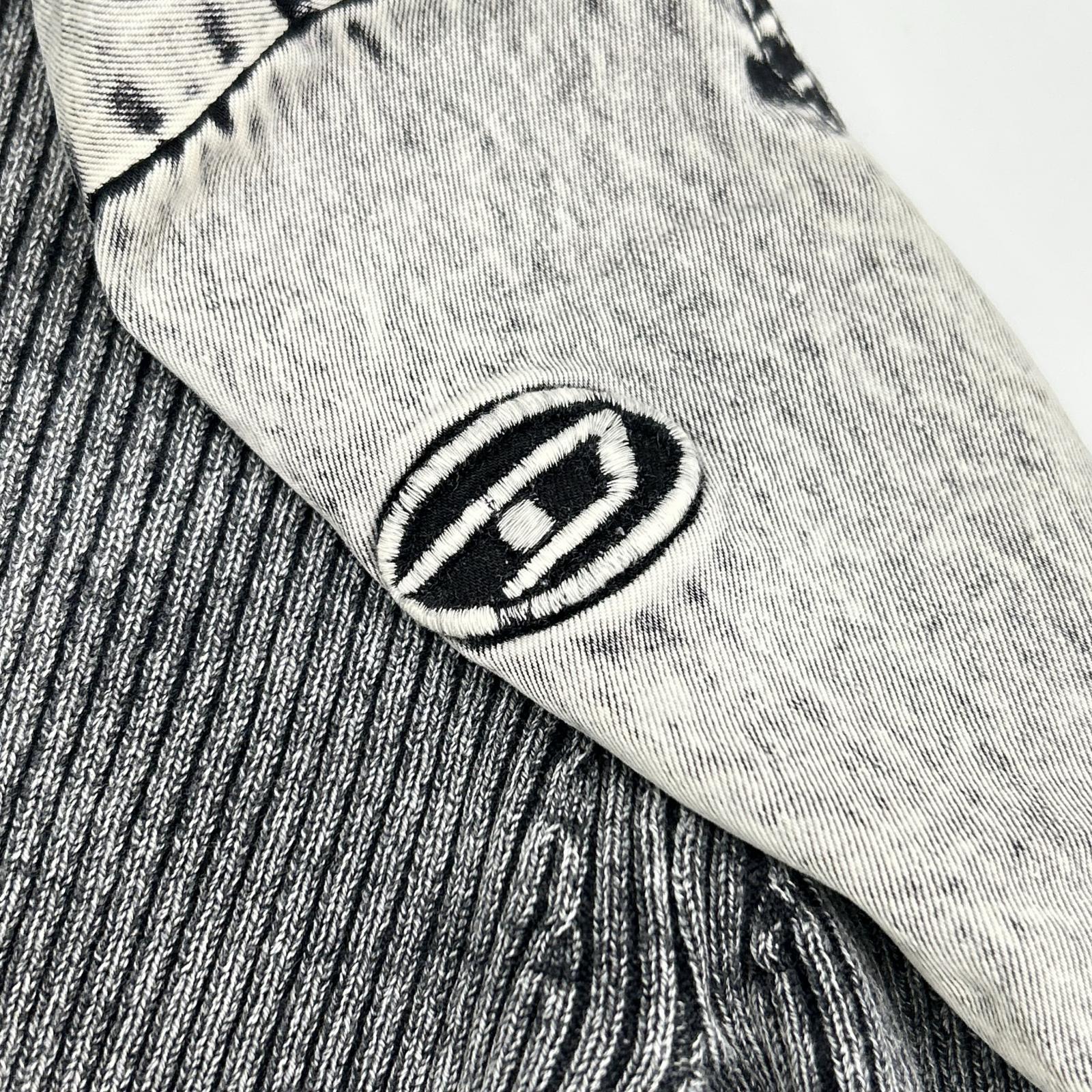 DIESEL ディーゼル グレー ダメージ加工 K-MARTIN リブニット トップス