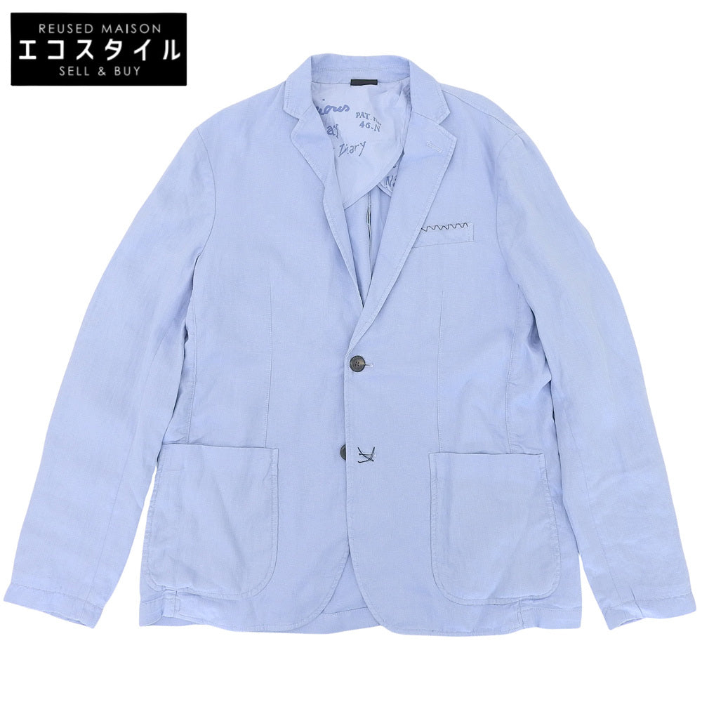 NAPAPIJRI ナパピリ 未使用 リネン100% ジャケット メンズ ブルー XL ジャケット