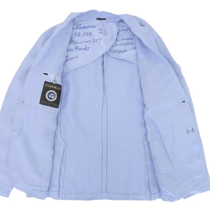 NAPAPIJRI ナパピリ 未使用 リネン100% ジャケット メンズ ブルー XL ジャケット