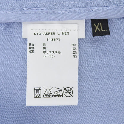 NAPAPIJRI ナパピリ 未使用 リネン100% ジャケット メンズ ブルー XL ジャケット