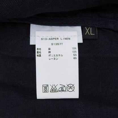 NAPAPIJRI ナパピリ 未使用 リネン100% ジャケット メンズ ネイビー XL ジャケット