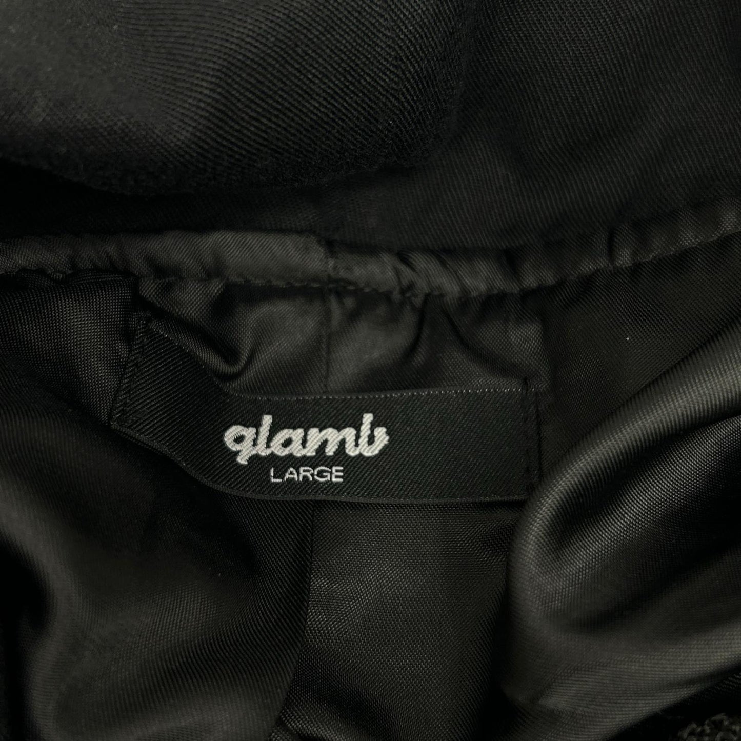 glamb 奢华风 黑色 立领褶皱夹克 夹克