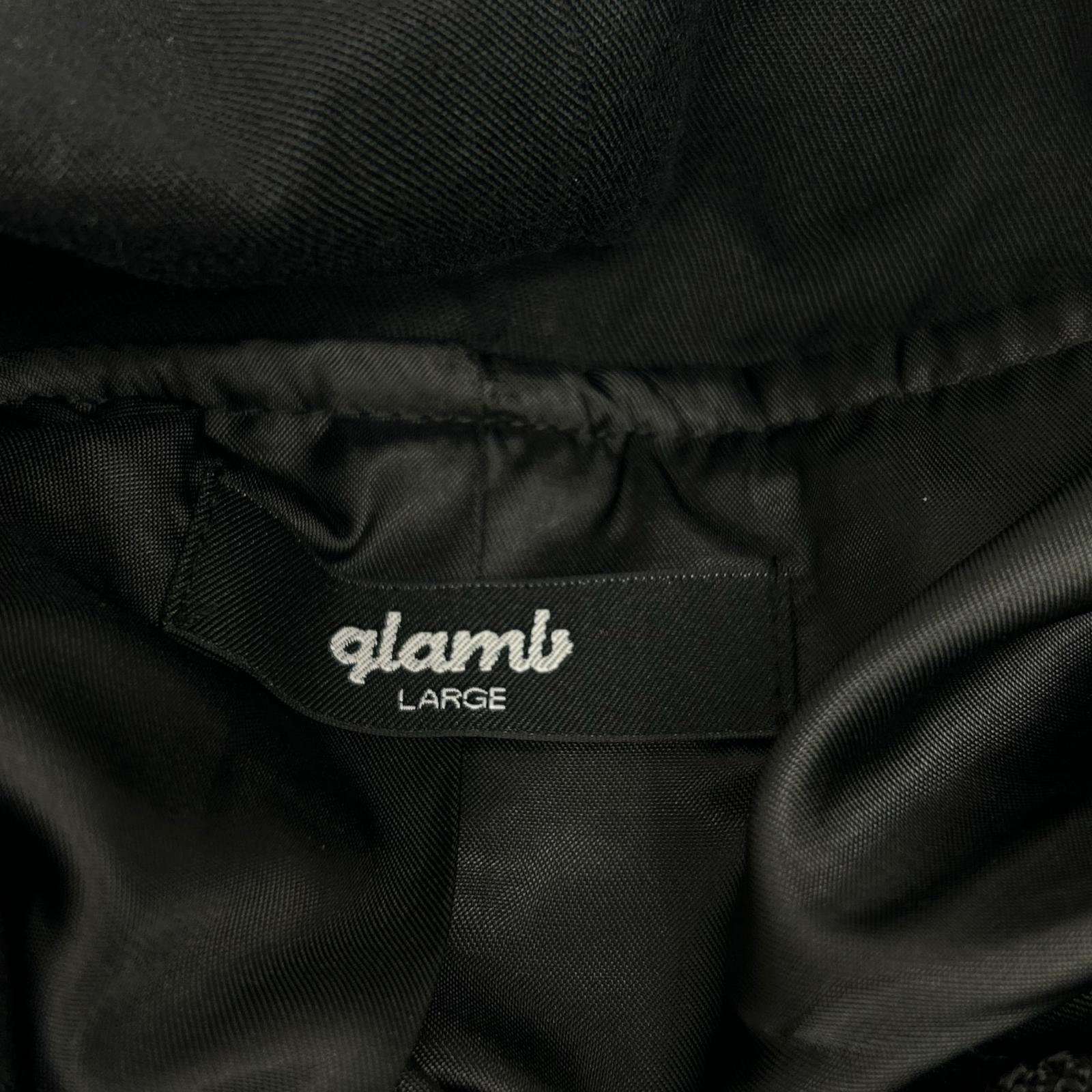 glamb 奢华风 黑色 立领褶皱夹克 夹克