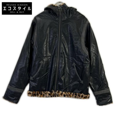 glamb グラム ブラック シンセムートンフーデッドジャケット ジャケット