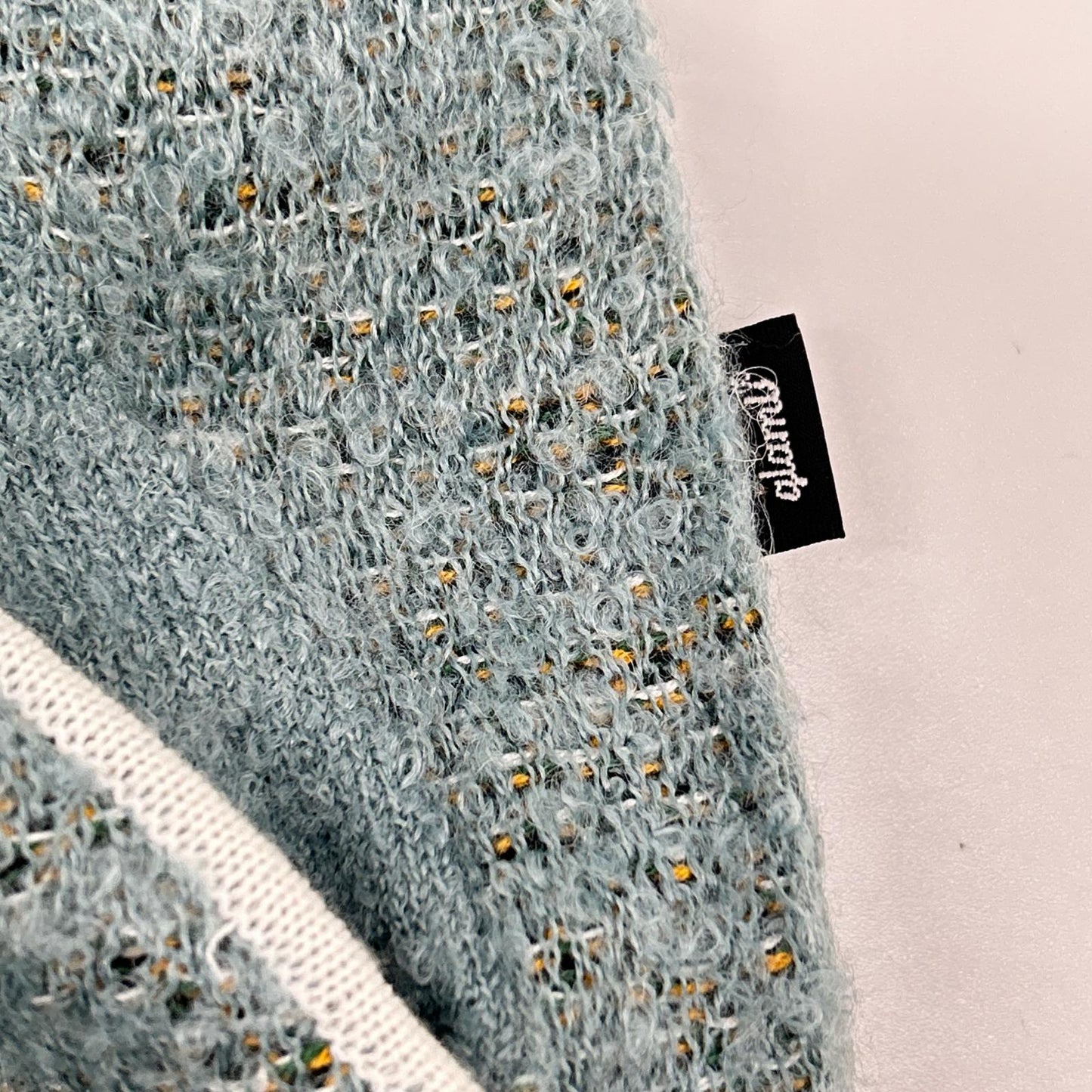 glamb Blue Knit Souvenir Jacket Top