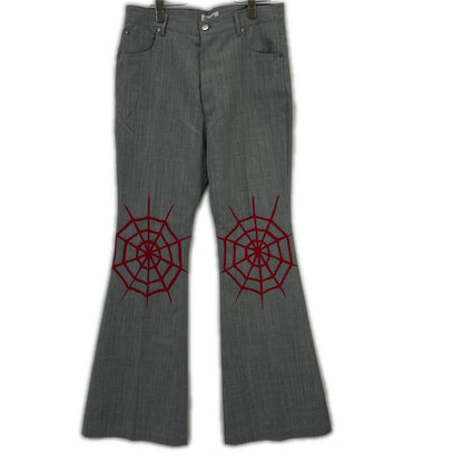 TENDER PERSON TENDER PERSON 灰色 SPIDER KNEES FLARE PANTS 裤子