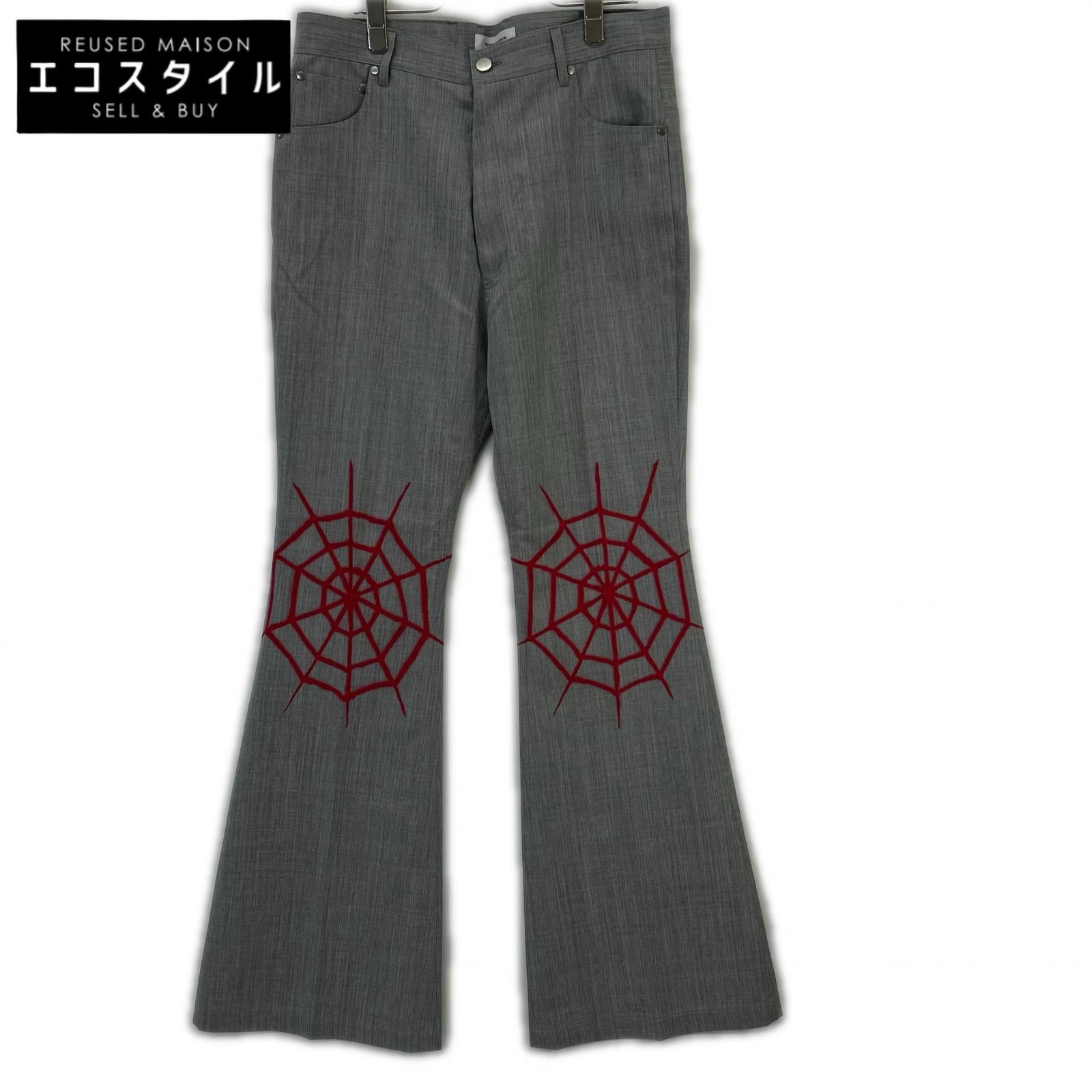 TENDER PERSON TENDER PERSON 灰色 SPIDER KNEES FLARE PANTS 裤子