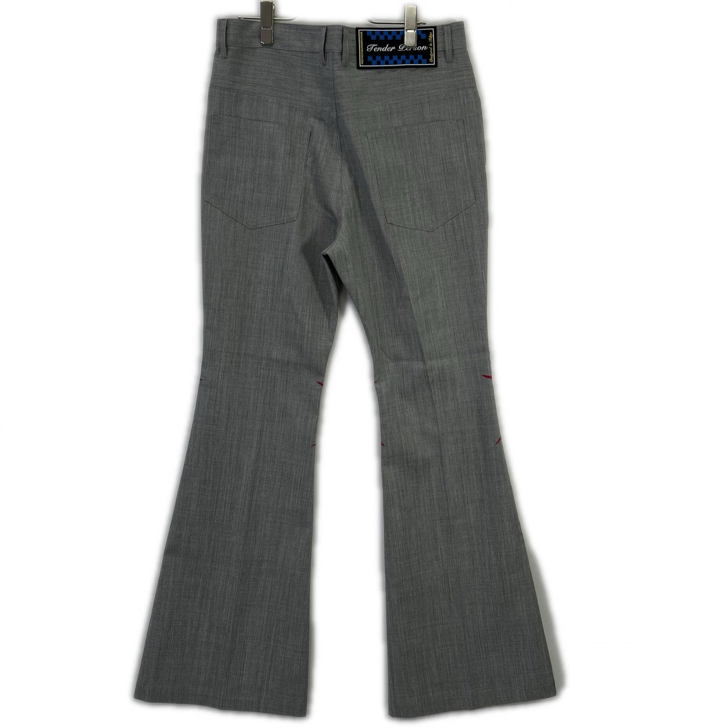 TENDER PERSON TENDER PERSON 灰色 SPIDER KNEES FLARE PANTS 裤子