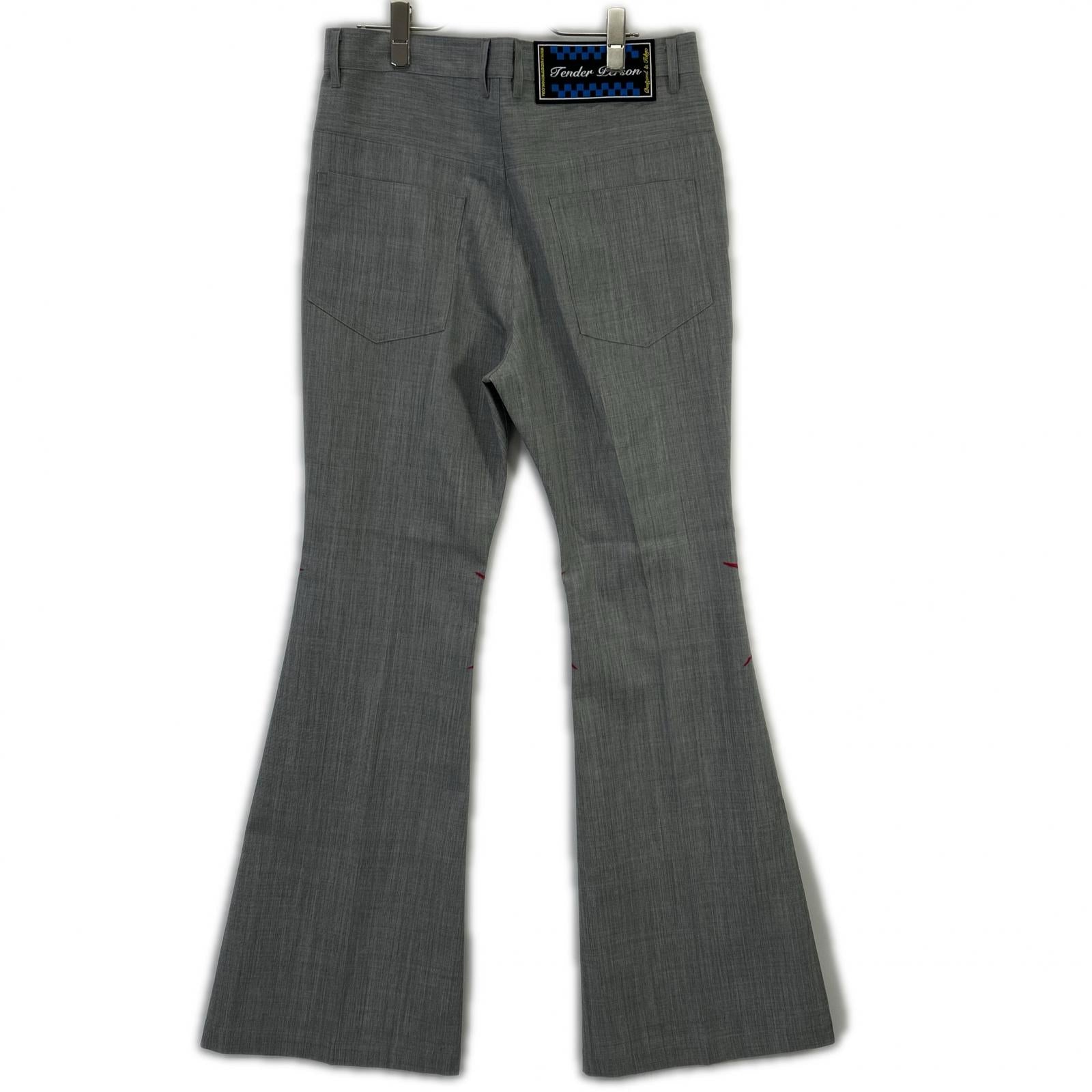 TENDER PERSON TENDER PERSON 灰色 SPIDER KNEES FLARE PANTS 裤子