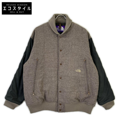 THE NORTH FACE PURPLE LABEL ザ ノースフェイス パープルレーベル NY2261N ブラウン ウール ヘリンボーン ツイード バーシティ ジャケット ジャケット
