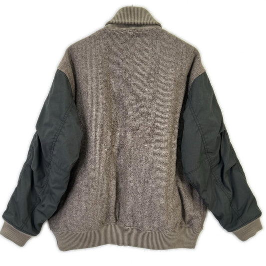 THE NORTH FACE PURPLE LABEL ザ ノースフェイス パープルレーベル NY2261N ブラウン ウール ヘリンボーン ツイード バーシティ ジャケット ジャケット