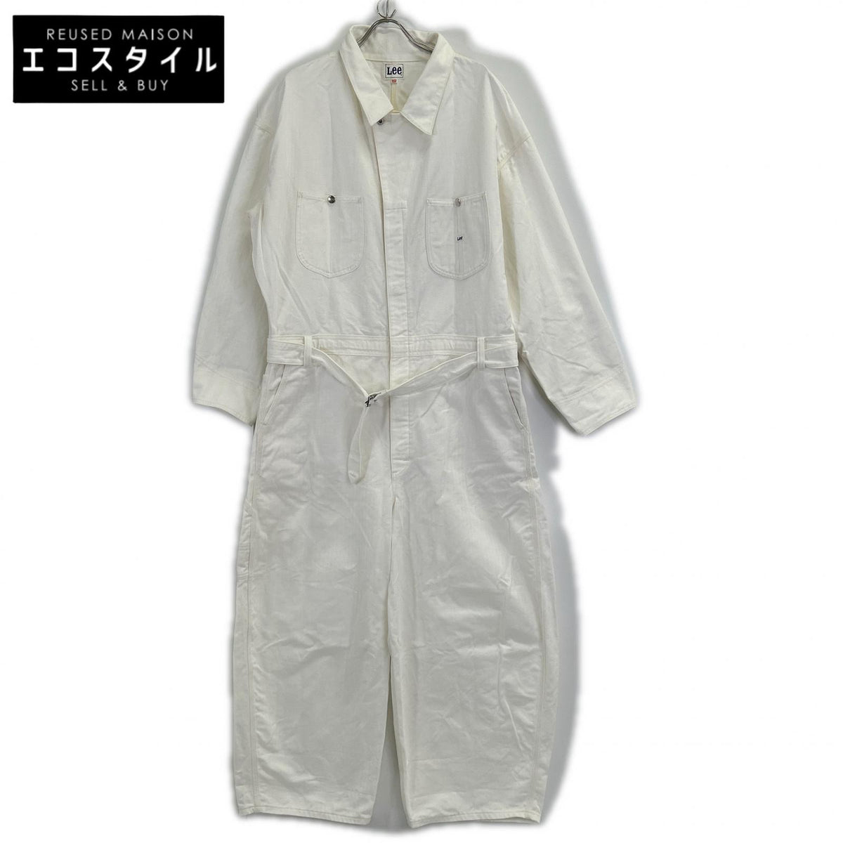 Lee LM4688 White CITY SHOP Exclusive OVERSIZED Jumpsuit Overalls All-in-one