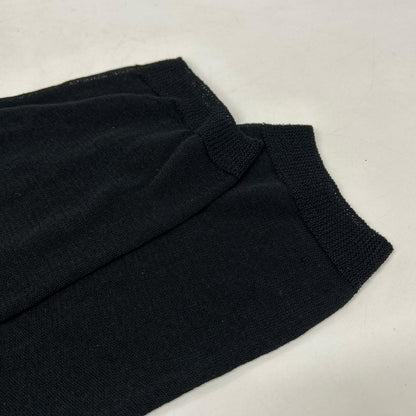 Yohji Yamamoto POUR HOMME 24SS HS-K07-983 Black Sheer Round Neck Long Sleeve T-shirt Top