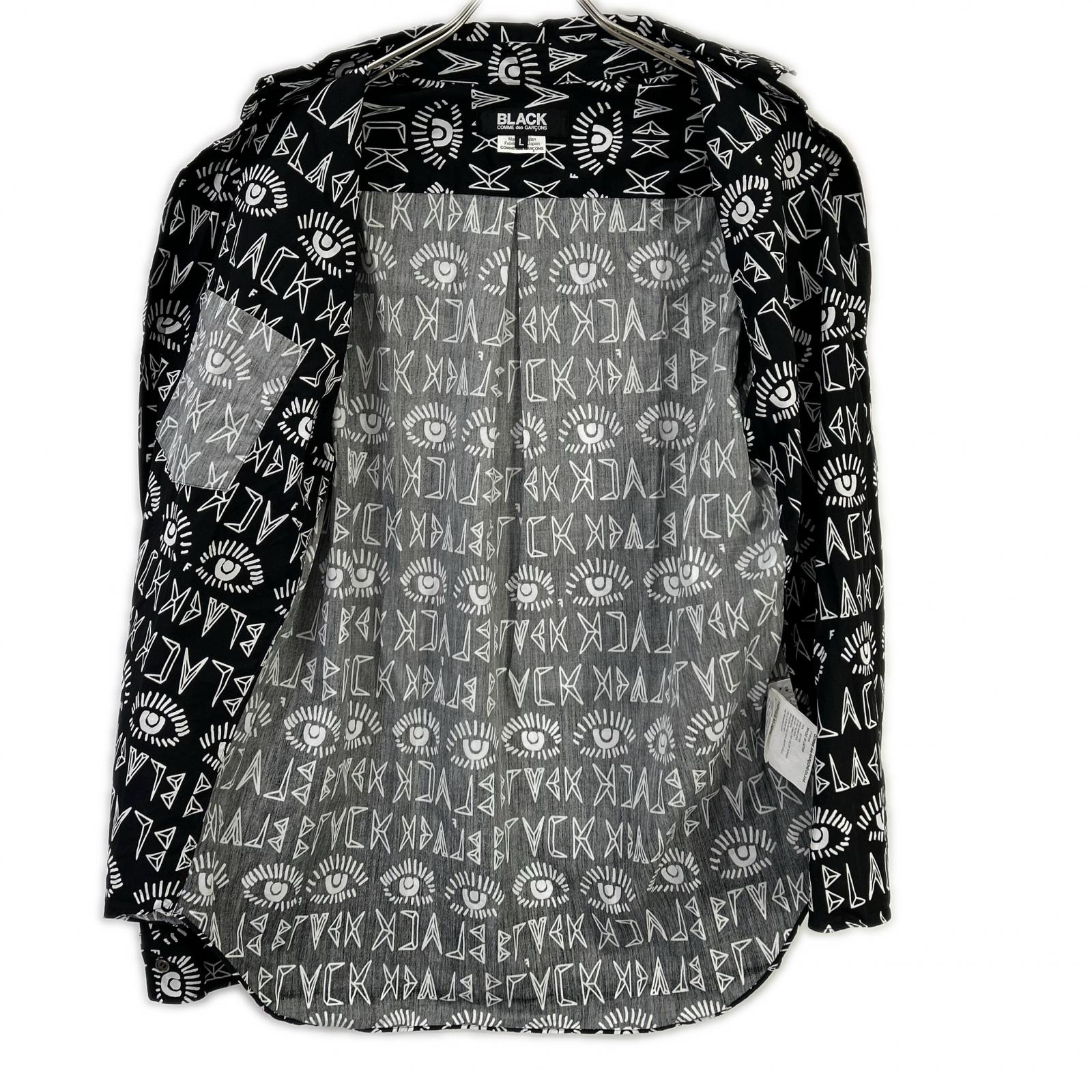 BLACKCOMMEdesGARCONS ブラックコムデギャルソン ×Filip Pagowski 25年 1P-B006 リバースパネルシャツ トップス