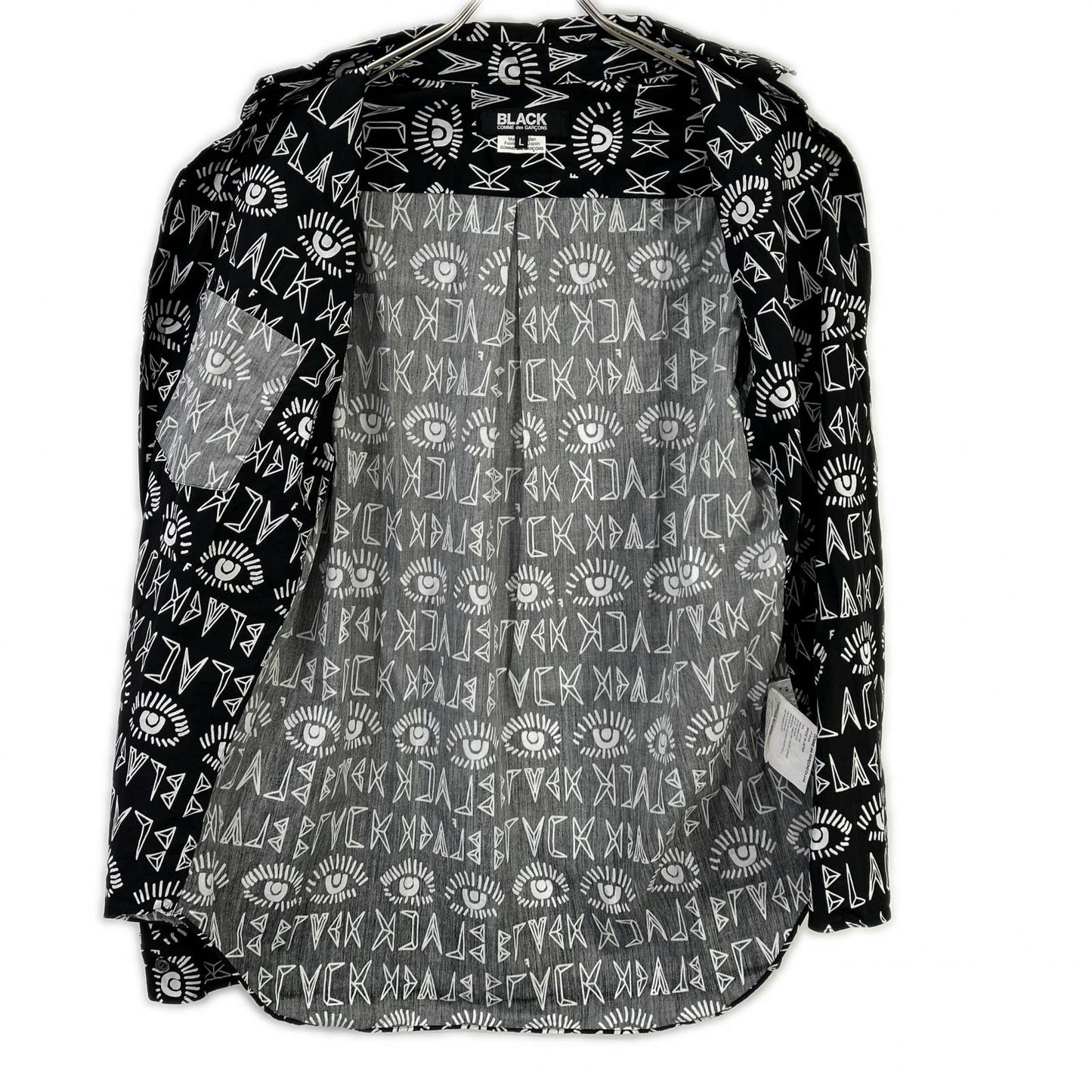 BLACKCOMMEdesGARCONS ブラックコムデギャルソン ×Filip Pagowski 25年 1P-B006 リバースパネルシャツ トップス