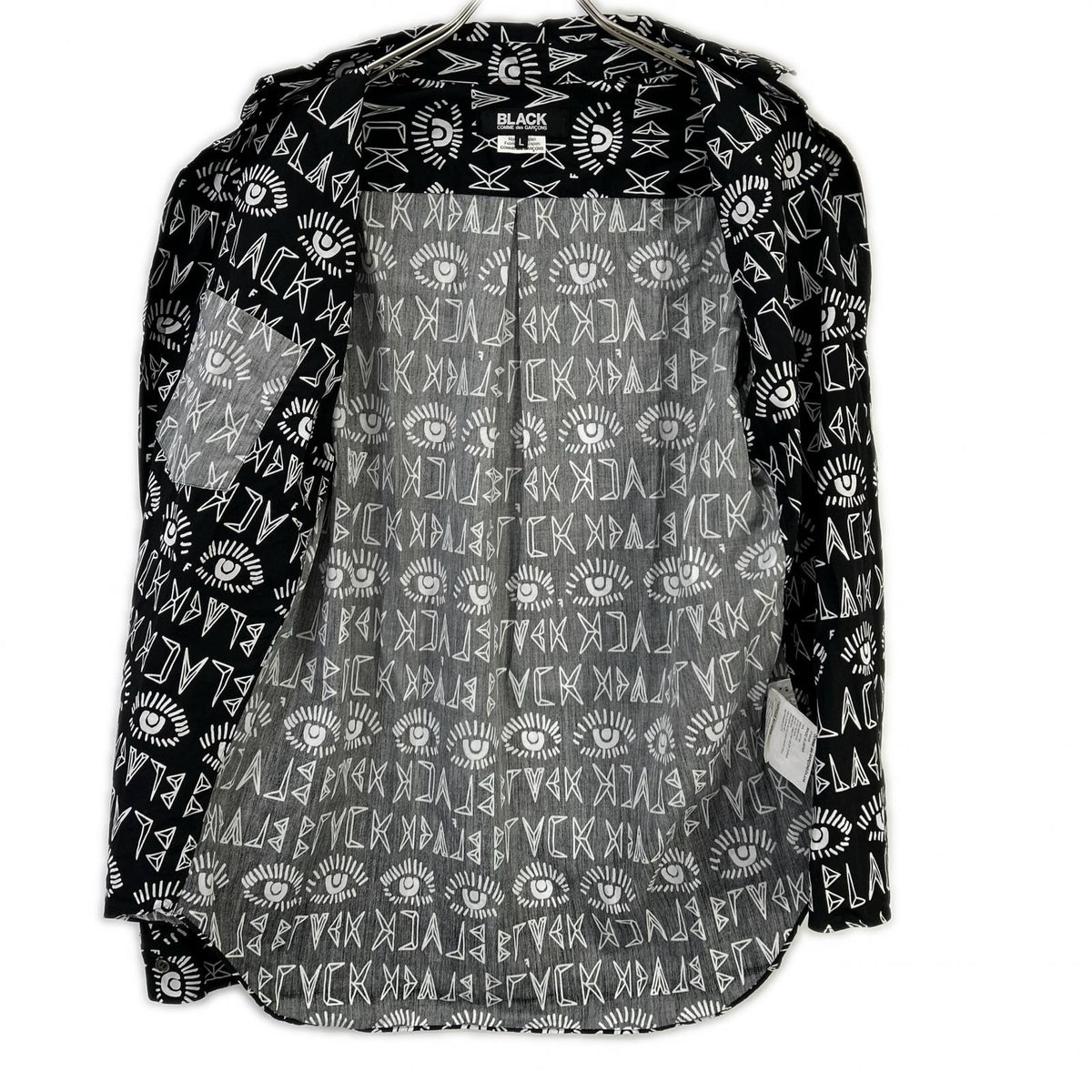 BLACKCOMMEdesGARCONS ブラックコムデギャルソン ×Filip Pagowski 25年 1P-B006 リバースパネルシャツ トップス
