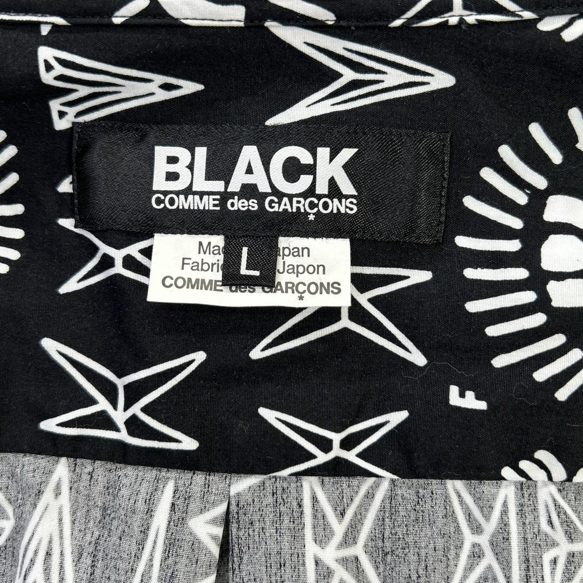 BLACKCOMMEdesGARCONS ブラックコムデギャルソン ×Filip Pagowski 25年 1P-B006 リバースパネルシャツ トップス
