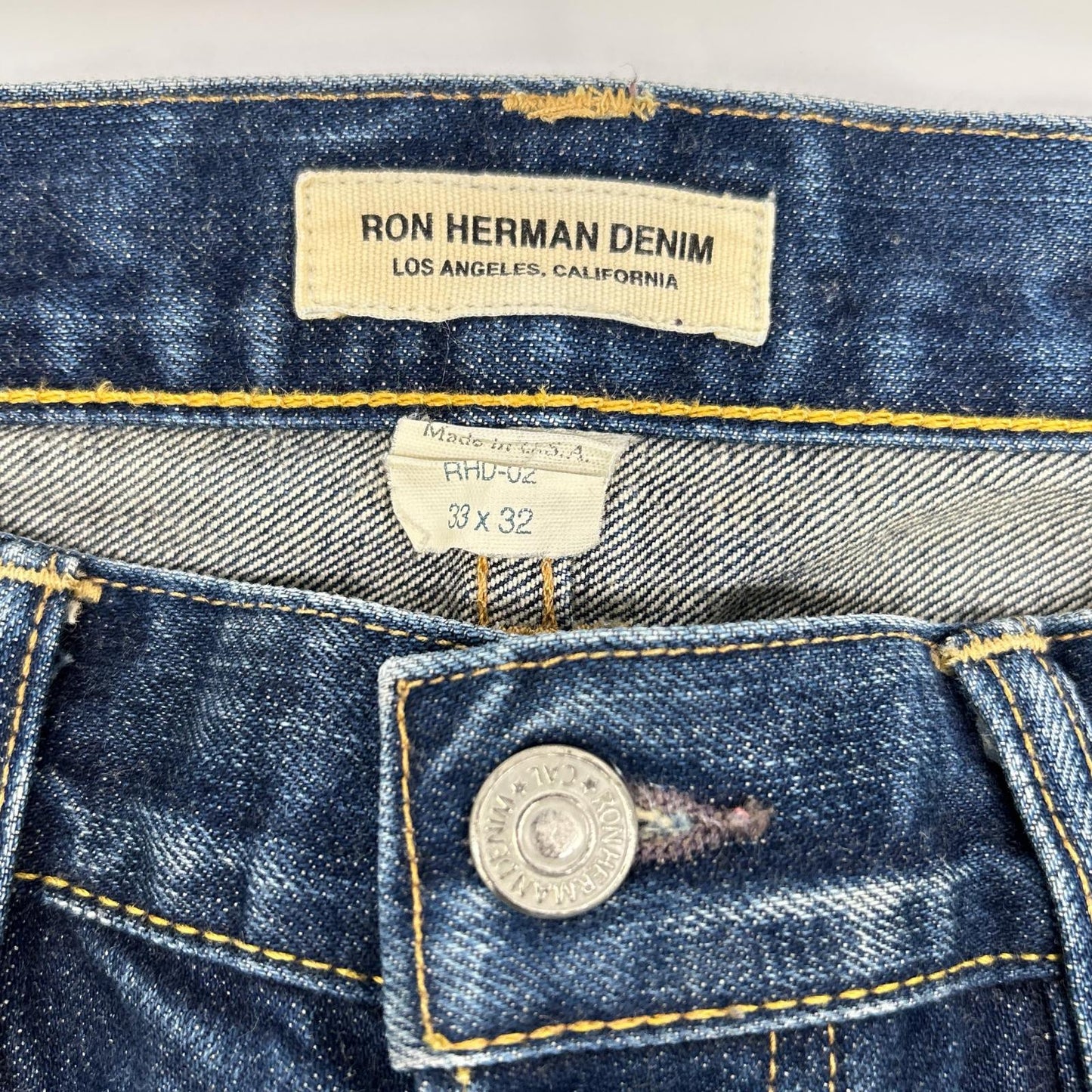 Ron Herman ロンハーマン インディゴ ボタンフライ デニムパンツ ボトムス