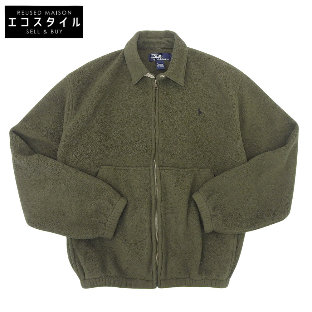 POLO RALPH LAUREN ポロ ラルフローレン 90s　スウィングトップ　フルジップ ボア フリース ジャケット メンズ カーキグリーン S ジャケット
