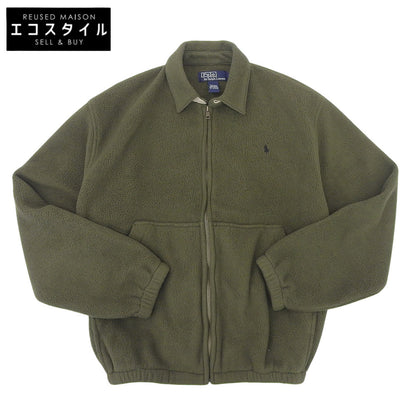 POLO RALPH LAUREN ポロ ラルフローレン 90s　スウィングトップ　フルジップ ボア フリース ジャケット メンズ カーキグリーン S ジャケット