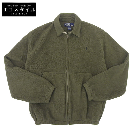 POLO RALPH LAUREN ポロ ラルフローレン 90s　スウィングトップ　フルジップ ボア フリース ジャケット メンズ カーキグリーン S ジャケット