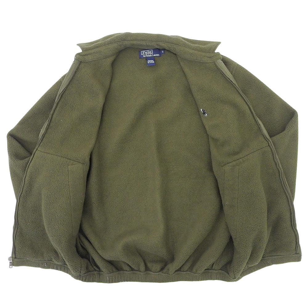 POLO RALPH LAUREN ポロ ラルフローレン 90s　スウィングトップ　フルジップ ボア フリース ジャケット メンズ カーキグリーン S ジャケット