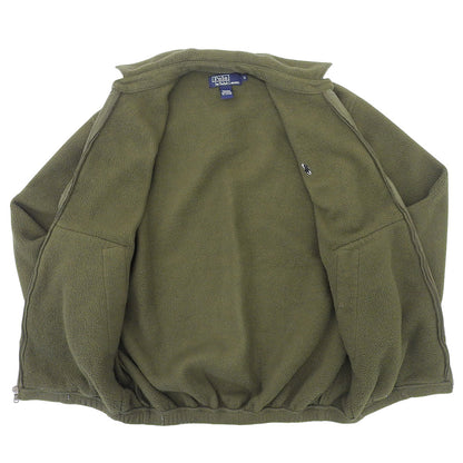 POLO RALPH LAUREN ポロ ラルフローレン 90s　スウィングトップ　フルジップ ボア フリース ジャケット メンズ カーキグリーン S ジャケット