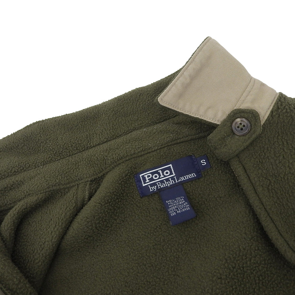POLO RALPH LAUREN ポロ ラルフローレン 90s　スウィングトップ　フルジップ ボア フリース ジャケット メンズ カーキグリーン S ジャケット