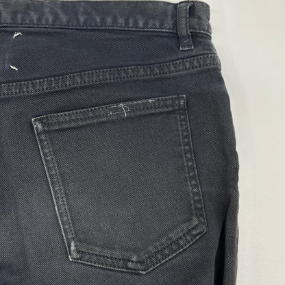 Maison Margiela メゾンマルジェラ 17年製 ブラック ボタンフライ スリムデニムパンツ ボトムス