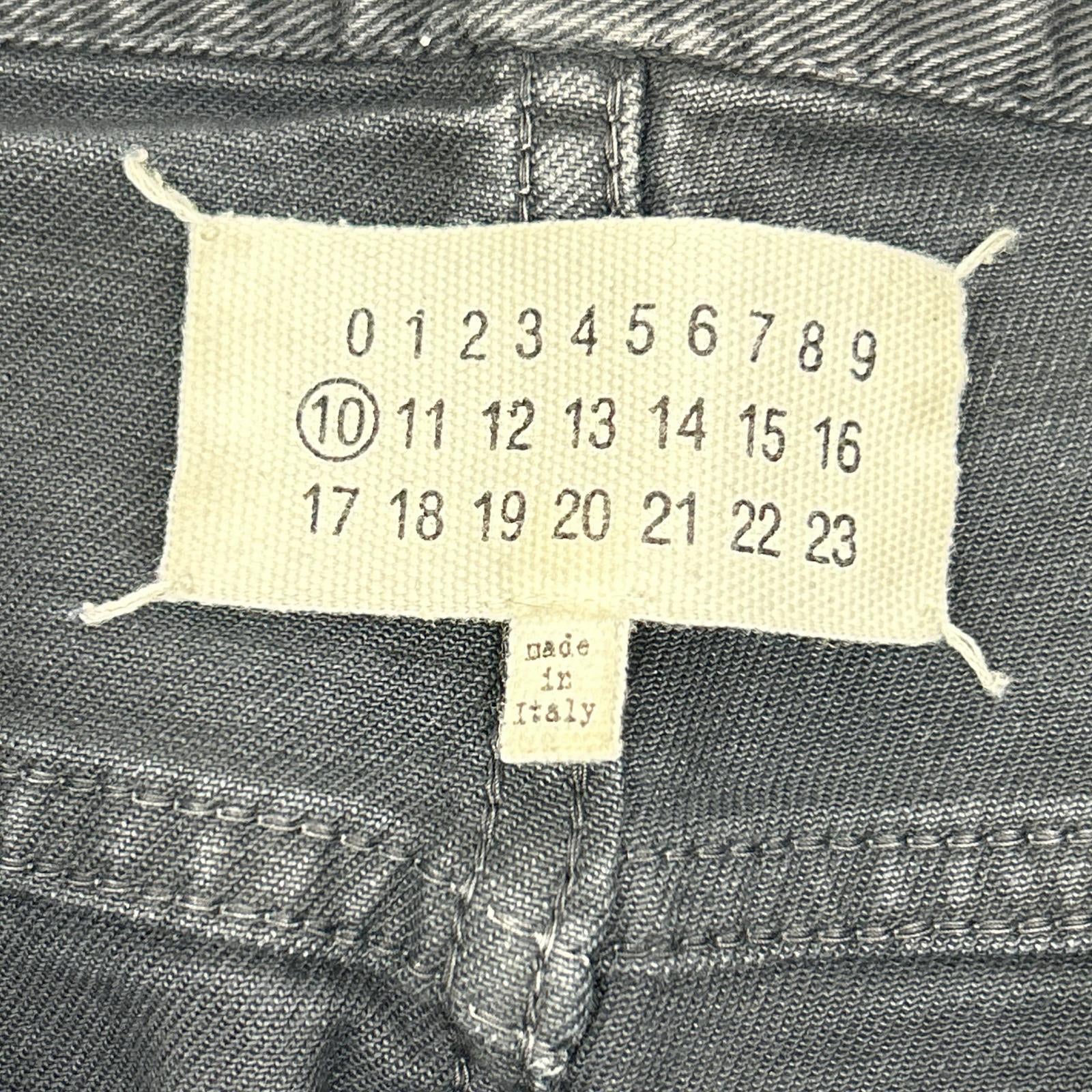 Maison Margiela メゾンマルジェラ 17年製 ブラック ボタンフライ スリムデニムパンツ ボトムス
