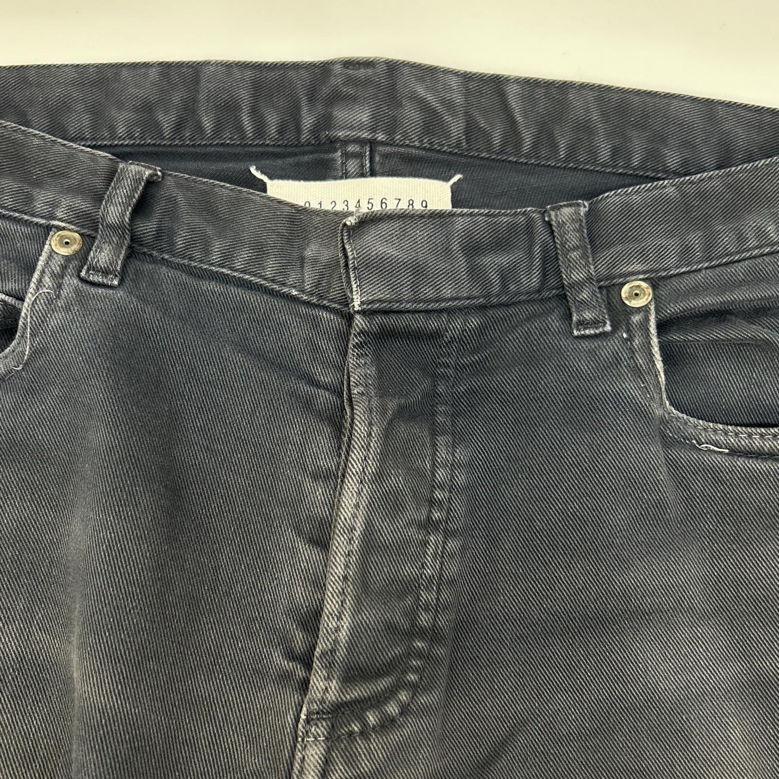 Maison Margiela メゾンマルジェラ 17年製 ブラック ボタンフライ スリムデニムパンツ ボトムス