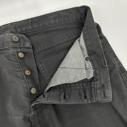 Maison Margiela メゾンマルジェラ 17年製 グレー ボタンフライ デニムパンツ ボトムス