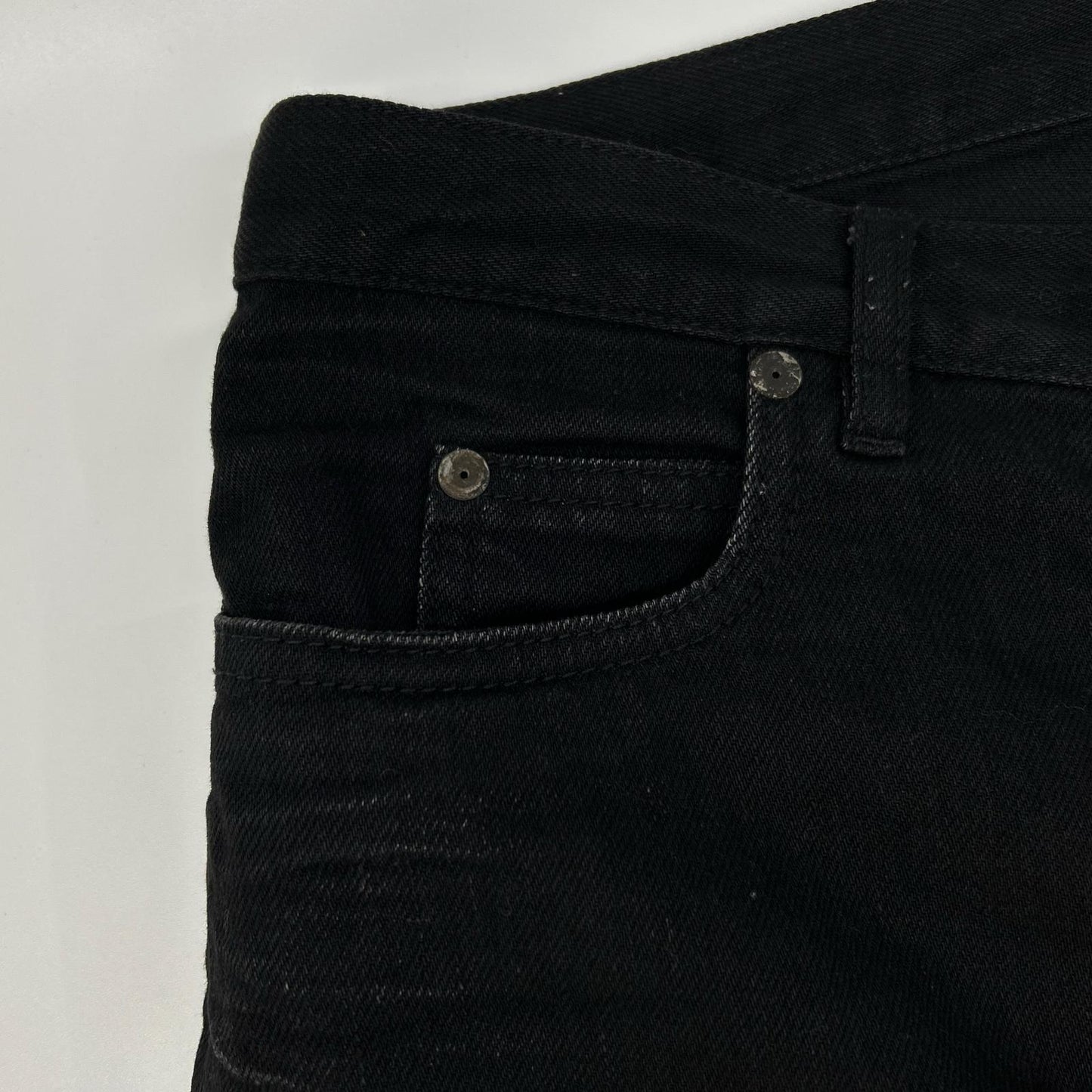 Maison Margiela メゾンマルジェラ 17年製 ブラック ストレートデニムパンツ ボトムス