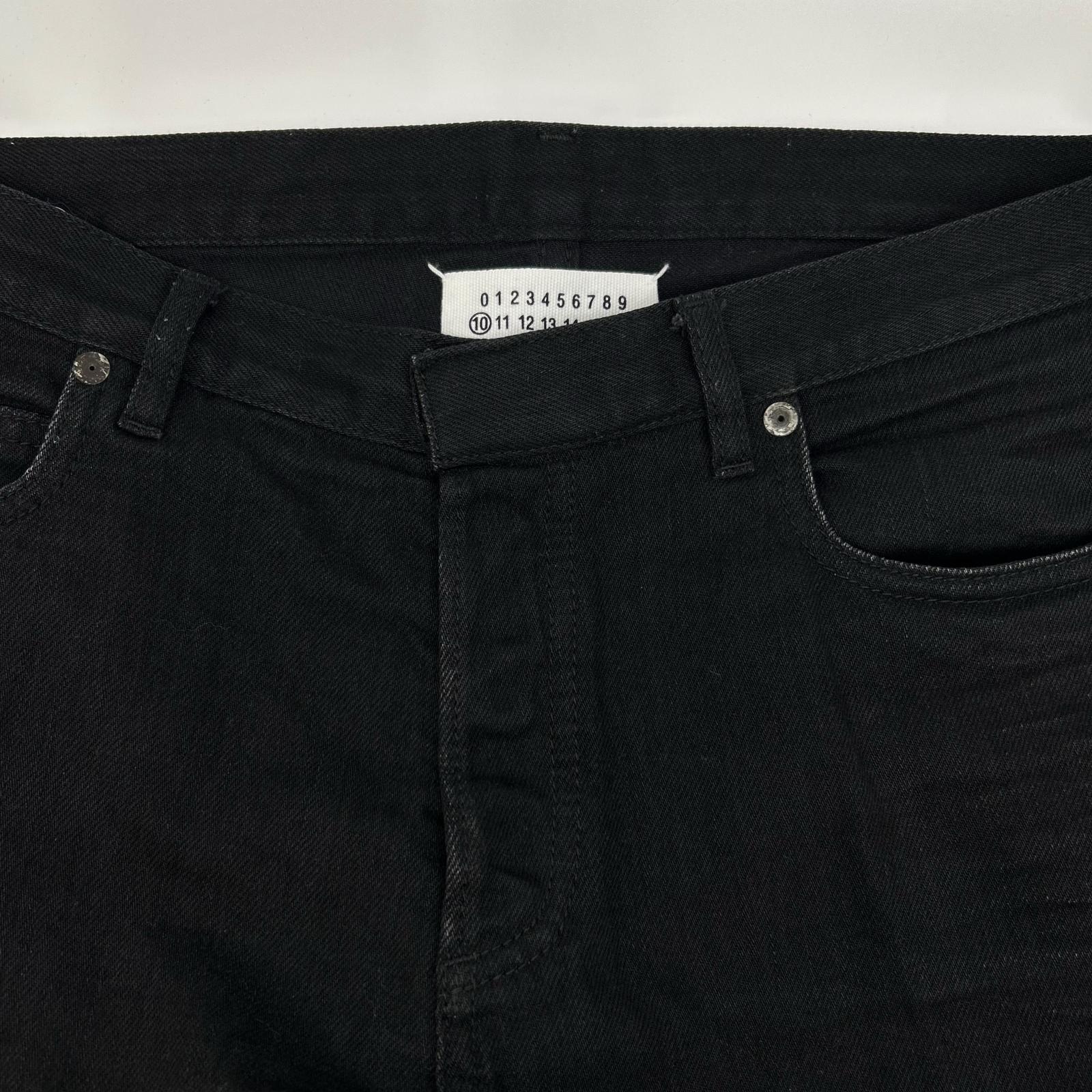 Maison Margiela メゾンマルジェラ 17年製 ブラック ストレートデニムパンツ ボトムス