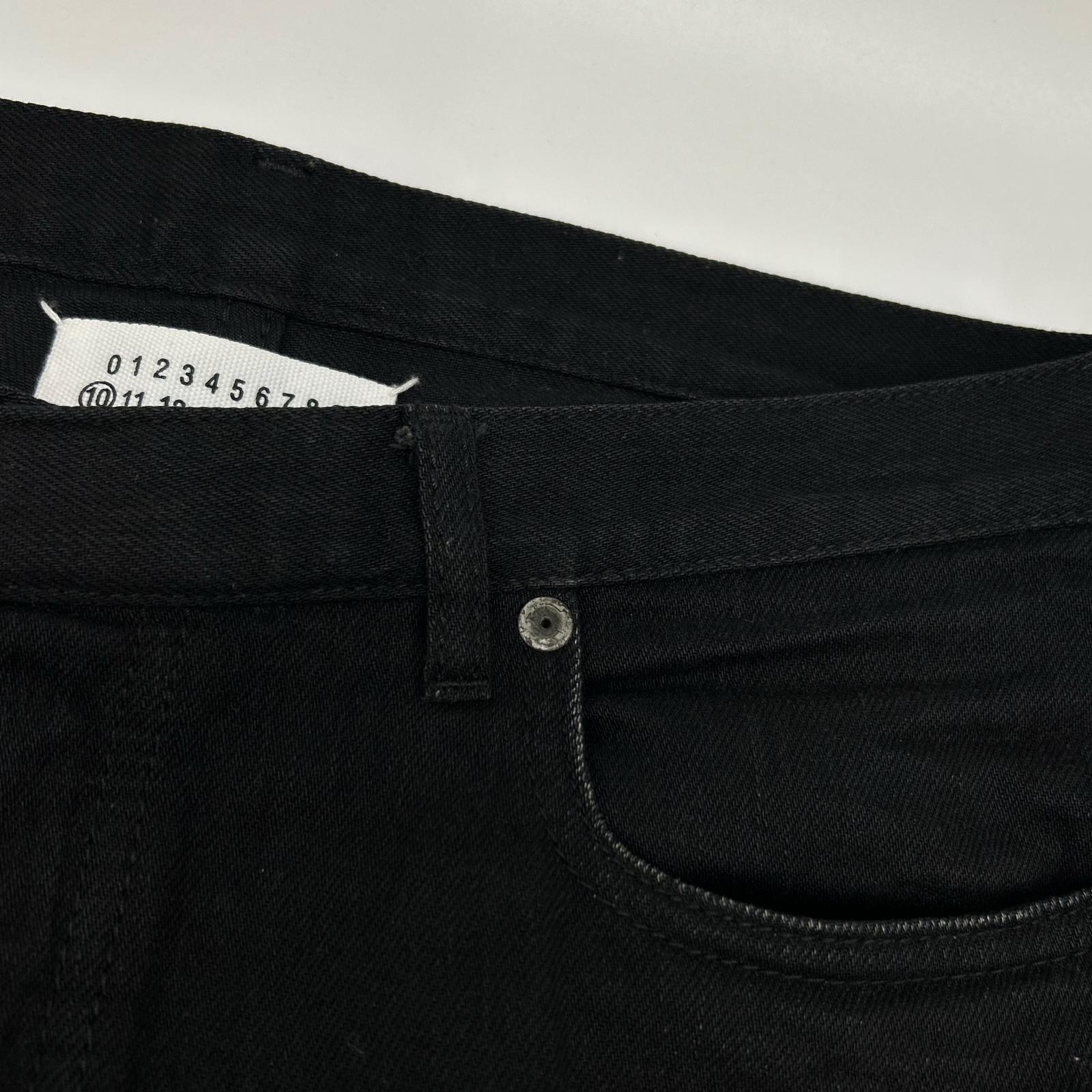 Maison Margiela メゾンマルジェラ 17年製 ブラック ストレートデニムパンツ ボトムス