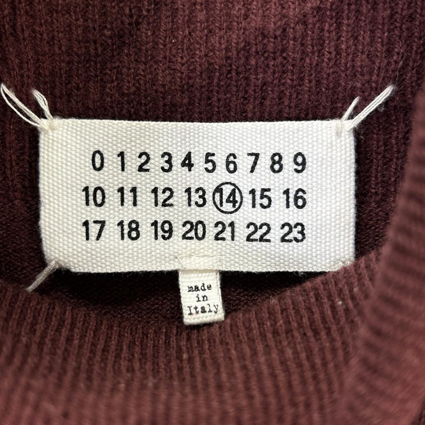 Maison Margiela メゾンマルジェラ 17年製 S50HA0740 レッド タートルニットトップス トップス