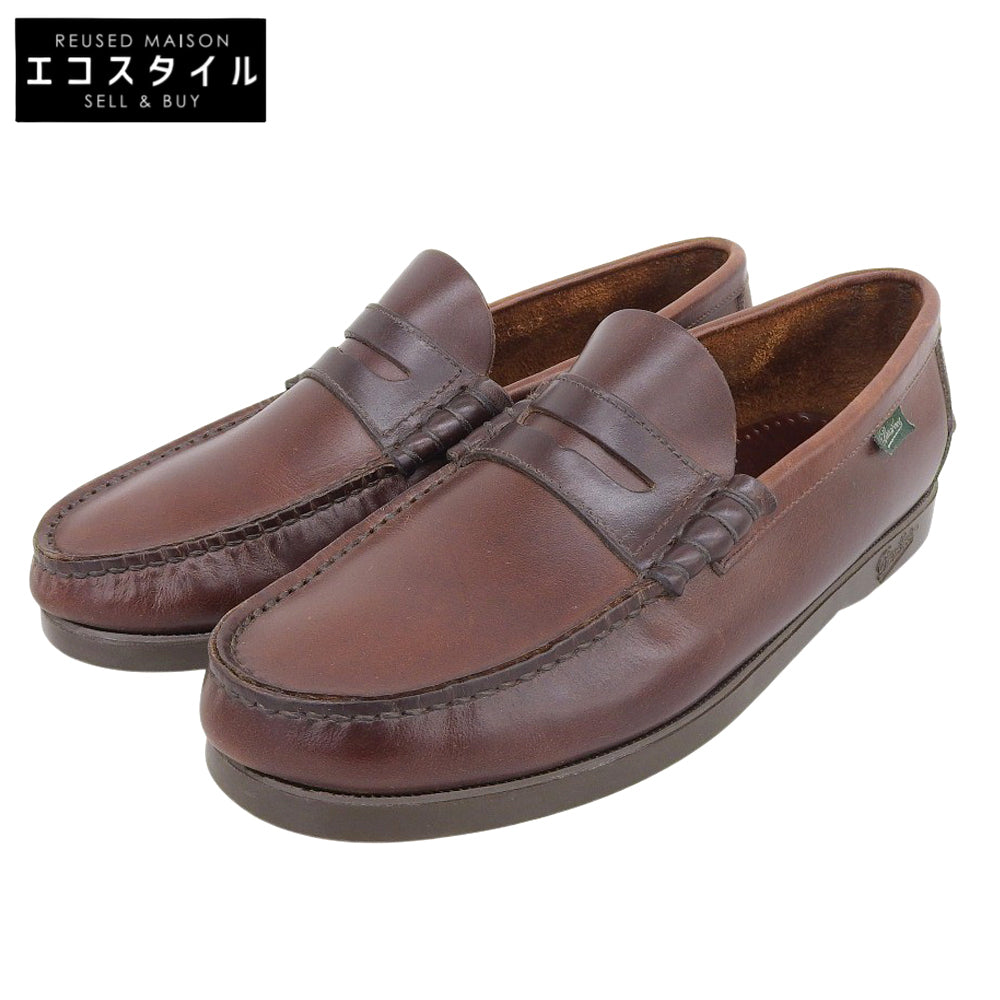Paraboot パラブーツ コロー レザー モカシン コインローファー シューズ メンズ ブラウン 6 1/2 シューズ