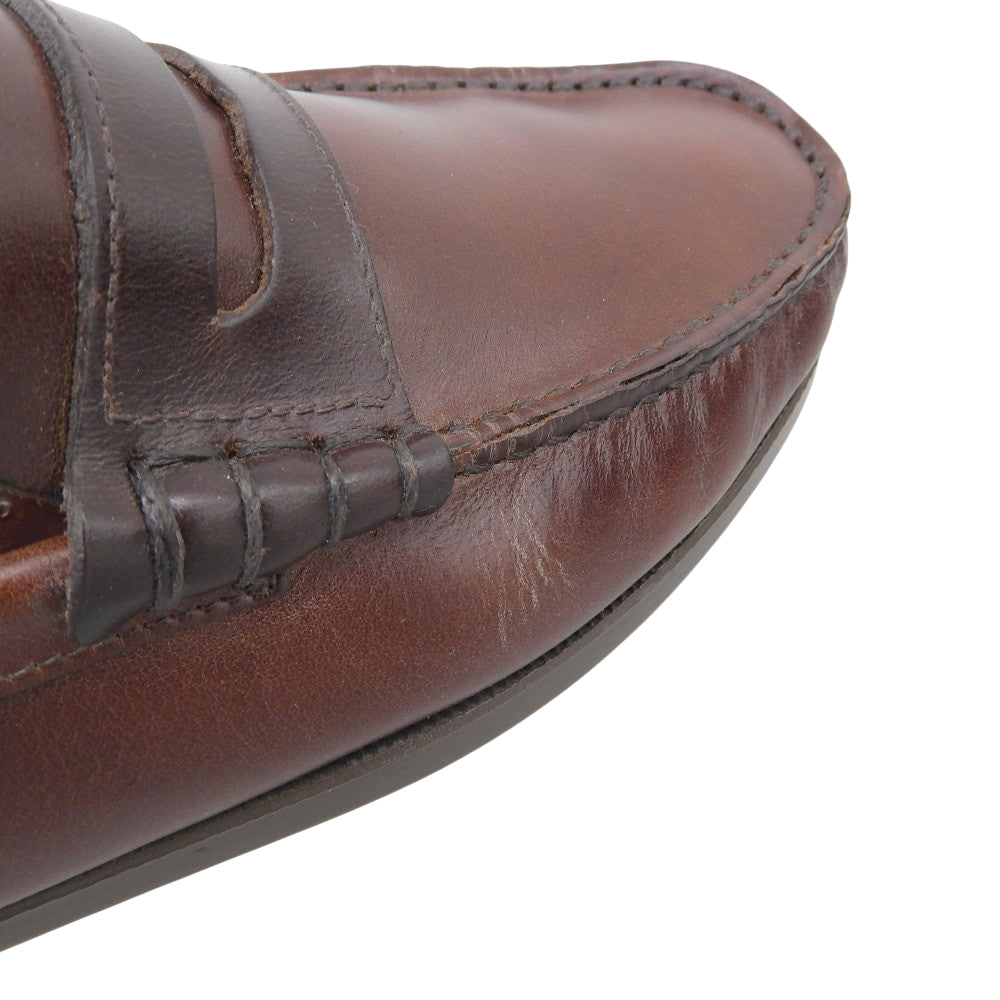 Paraboot パラブーツ コロー レザー モカシン コインローファー シューズ メンズ ブラウン 6 1/2 シューズ