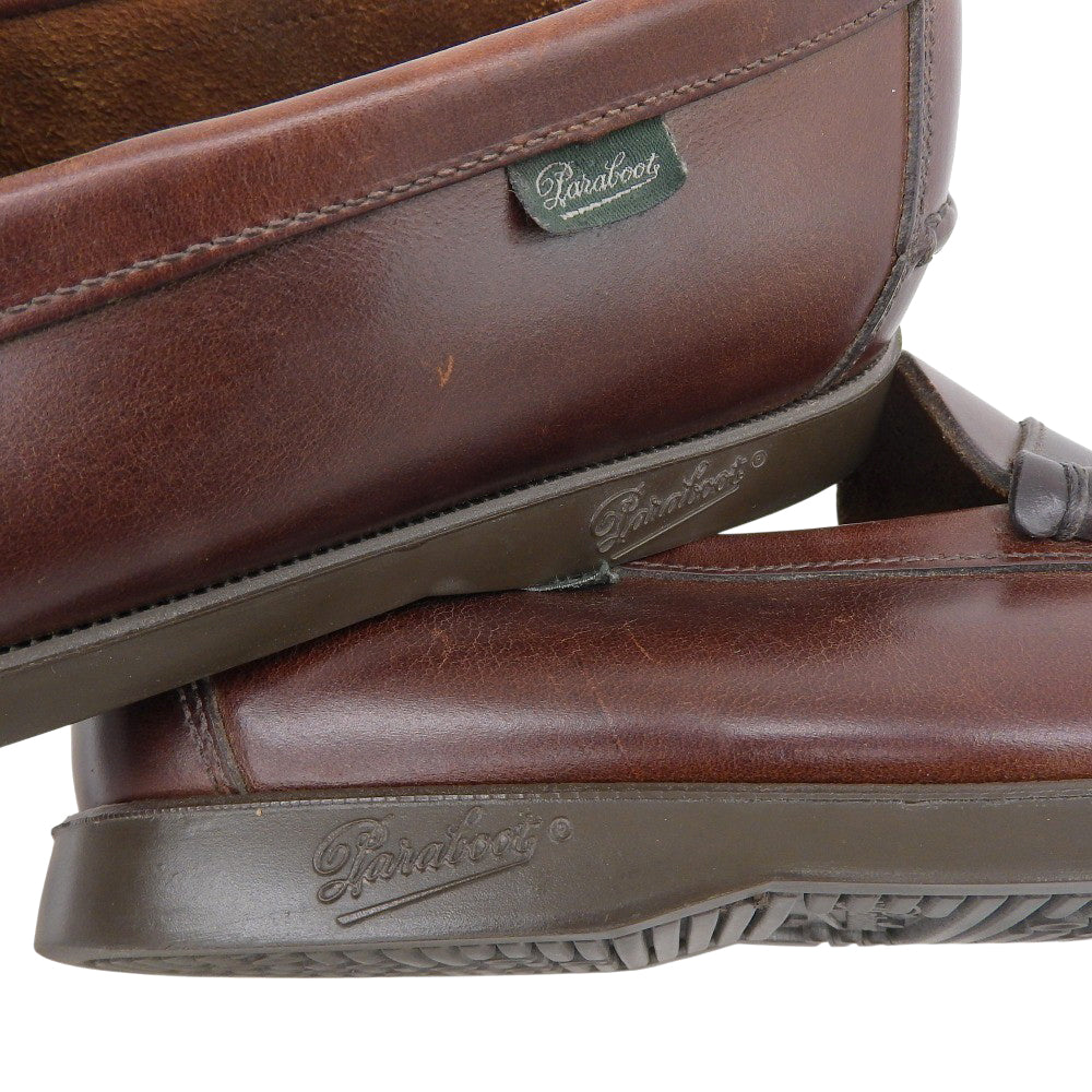 Paraboot パラブーツ コロー レザー モカシン コインローファー シューズ メンズ ブラウン 6 1/2 シューズ