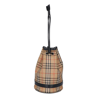 Burberry's バーバリーズ ノバチェック ホースフェリーロゴ 巾着 バッグ ハンドバッグ