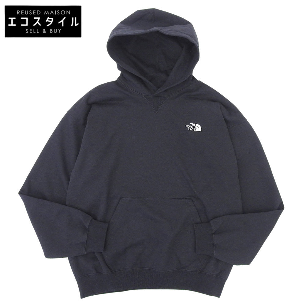 THE NORTH FACE ノースフェイス 新品同様 ジャカード バックスクエアロゴ フーディー トップス メンズ ブラック M NT62437 トップス