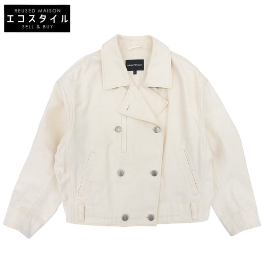 EMPORIOARMANI エンポリオアルマーニ キャンバス ジャケット レディース オフホワイト 44 3L２B８５ ジャケット