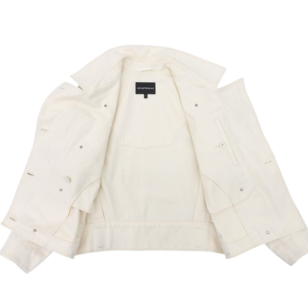 EMPORIOARMANI エンポリオアルマーニ キャンバス ジャケット レディース オフホワイト 44 3L２B８５ ジャケット