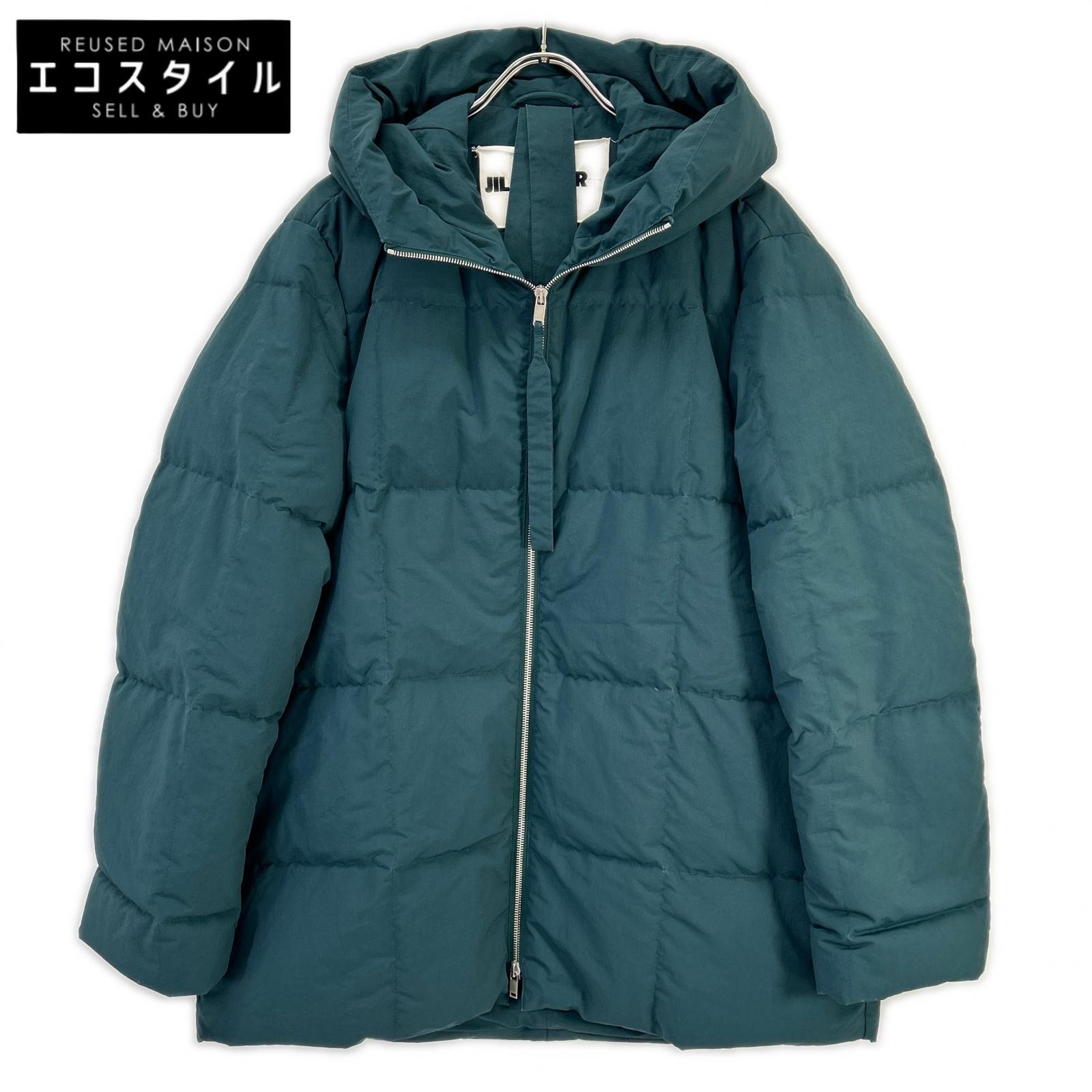 JIL SANDER+ ジルサンダープラス J40AF0014 J70008 グリーン キルティング ダウンジャケット ジャケット