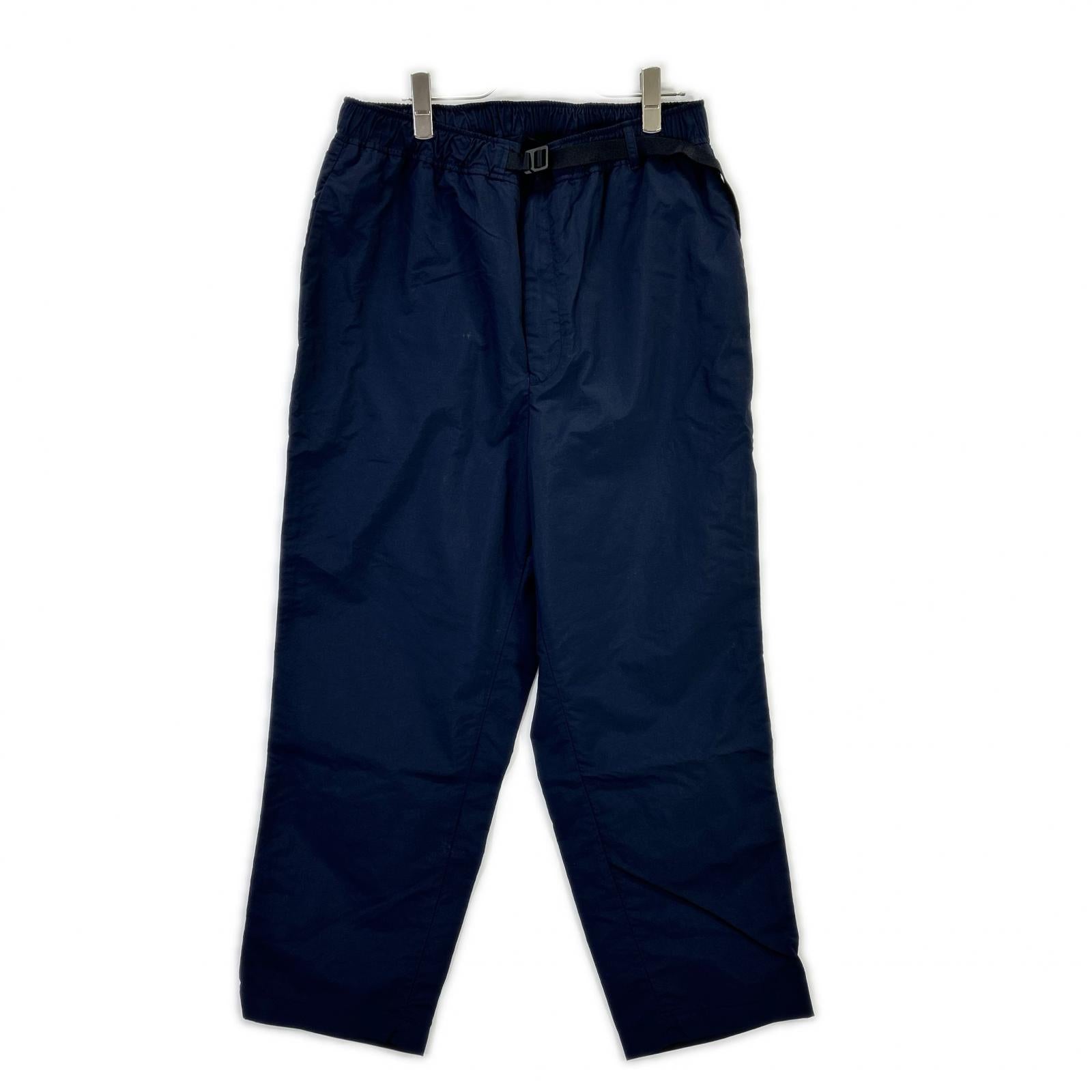 everyone エブリワン 23AW ネイビー ナイロン NYLON BELTED EASY PANTS