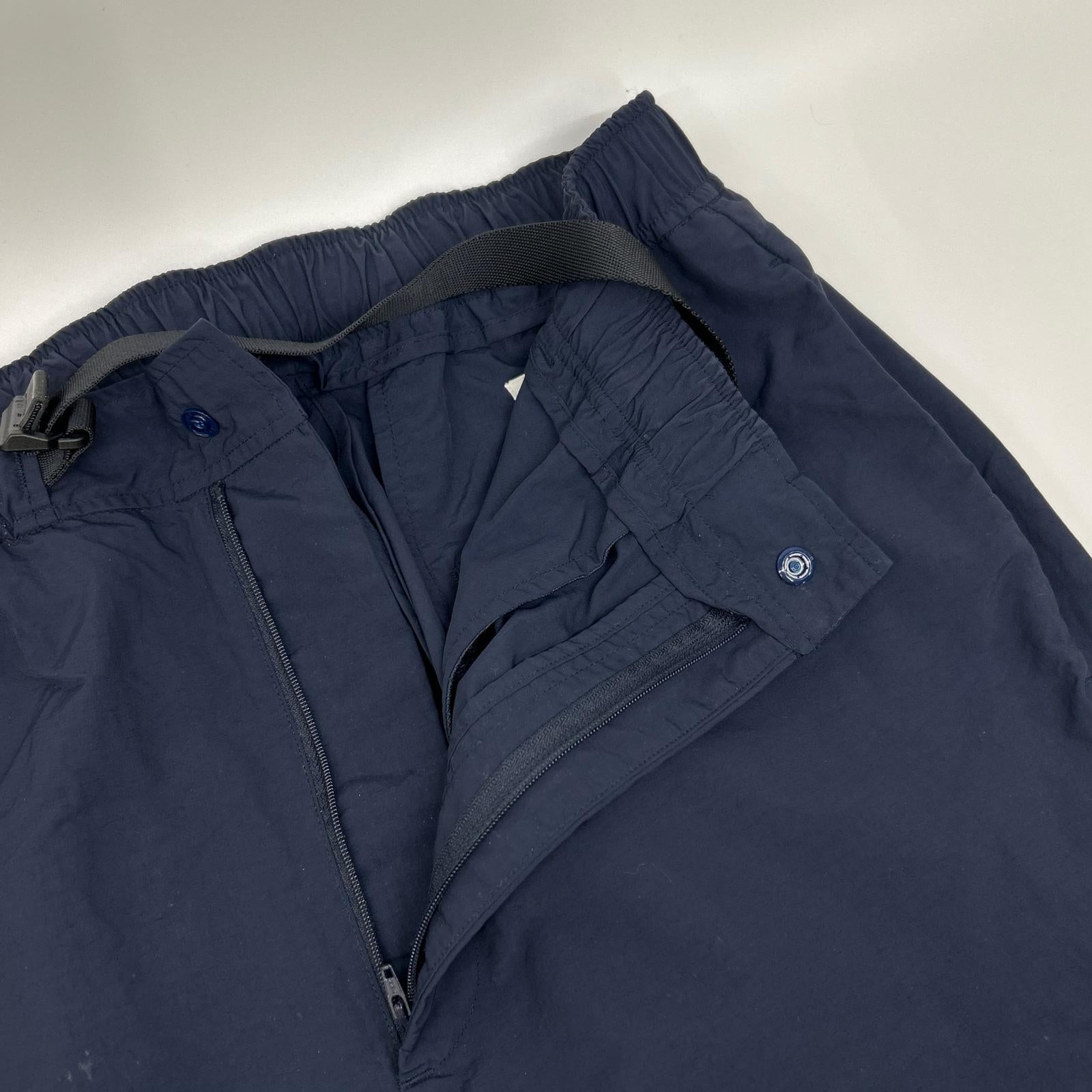 everyone エブリワン 23AW ネイビー ナイロン NYLON BELTED EASY PANTS