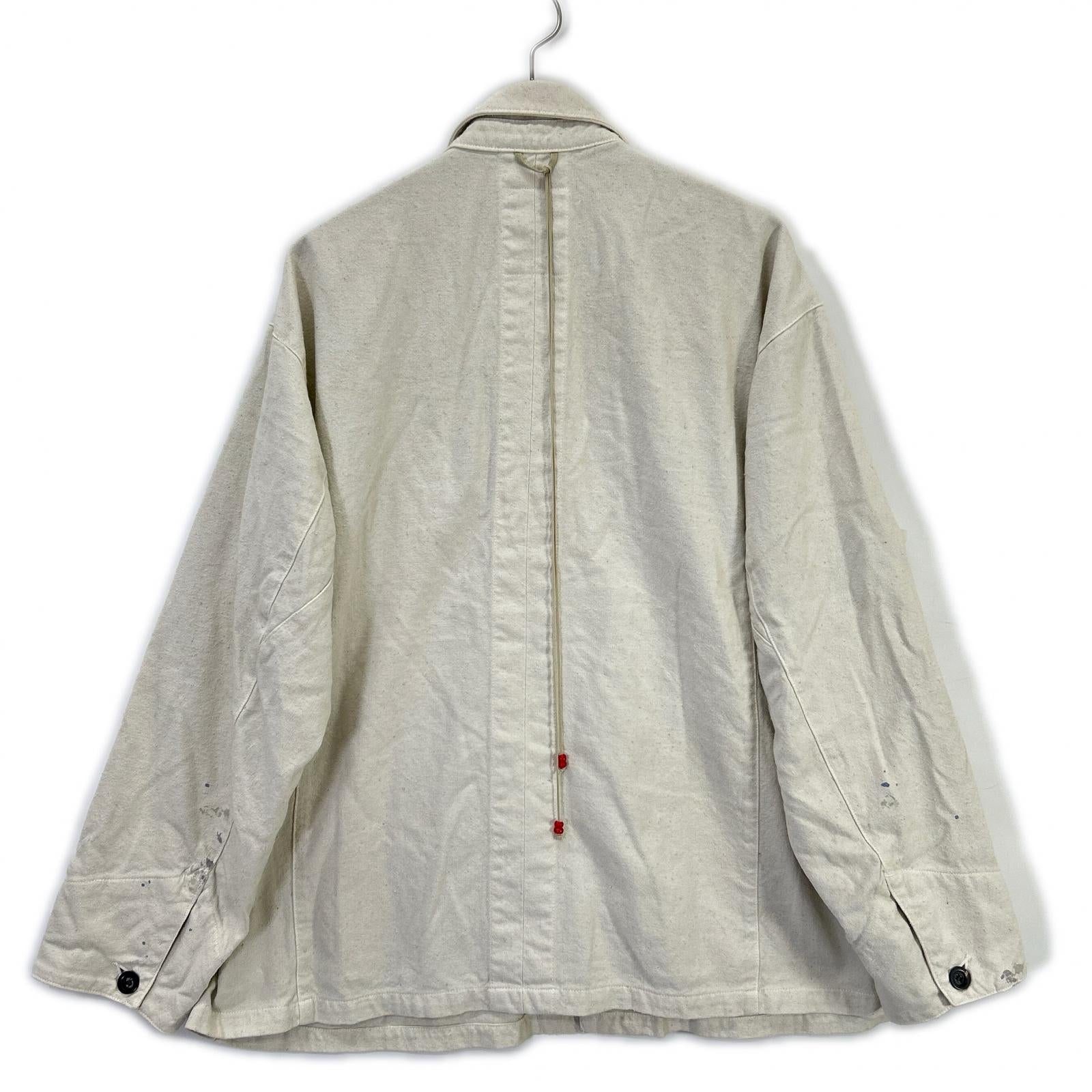 ANCELLM アンセルム ANC-JK77 ホワイト DUCK COVERALL JACKET ジャケット