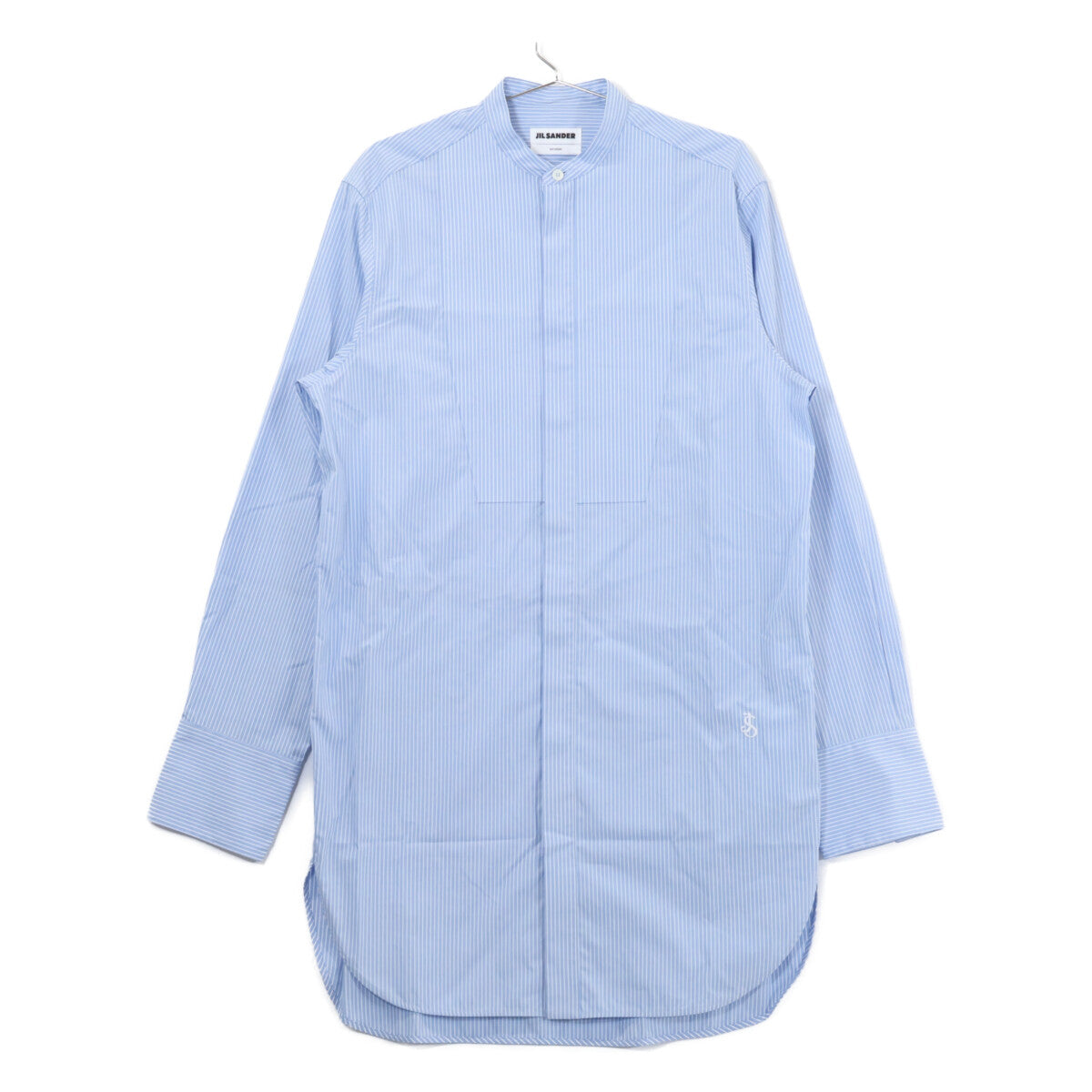 JIL SANDER ジルサンダー 【新品同様/国内正規】J24DL0107 J45179 ストライプ コットン バンドカラー ロングシャツ トップス